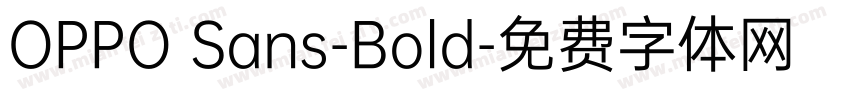 OPPO Sans-Bold字体转换